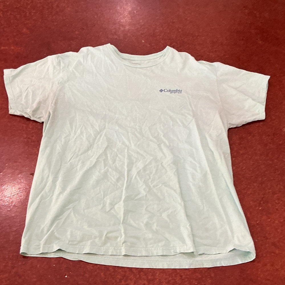 Columbia Light Green Short Sleeve Tee